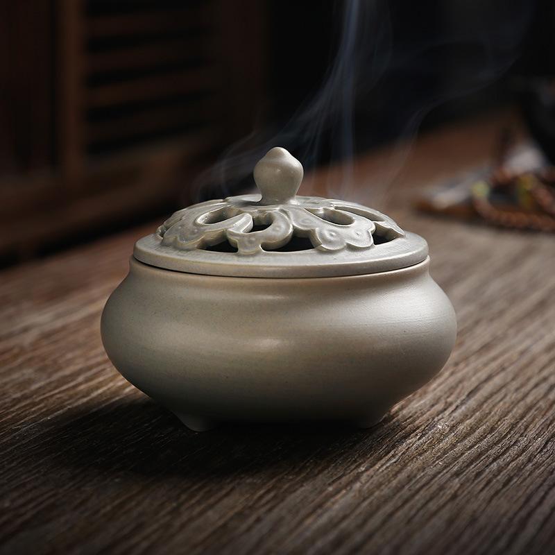 Ceramic Incense Burning Bowl Ceramic Incense Bowl For Stick Cone Smudging Indoor Aromatherapy Holder Relaxing Home Decor