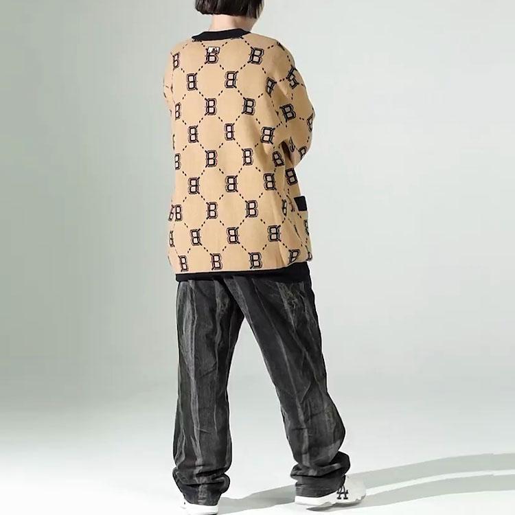 New MLB Boston Red Sox Sweaters Unisex Beige Yellow 3AKCM0224-43BGS