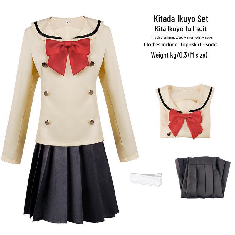 Bocchi the Rock! Cosplay Costume: Ichiji Hongxia & Yamada Ryo School Uniform