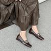 Satin ballet single shoes women's summer 2025 new retro shallow mouth flat bottom cross strap Mary Jane shoes
