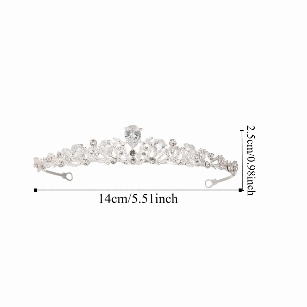 Rhinestone Luxury Beads Crown Wedding Headdress Birthday Crown Headpiece Birthday