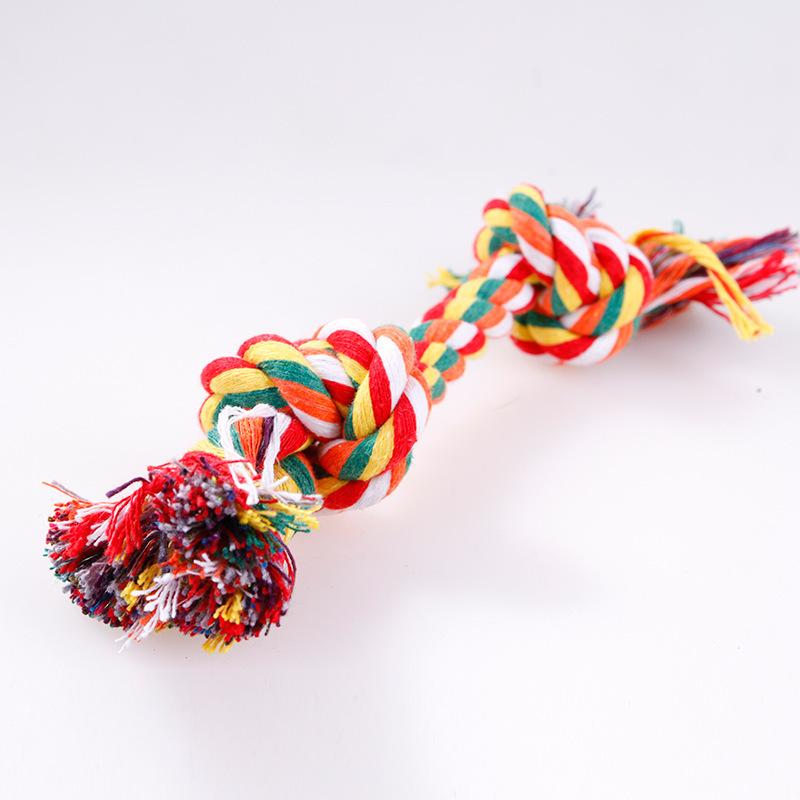 Dog Toys Knot Rope Chew for Small Medium Large Dogs Durable Braided Pets Interactive Funny Teeth Cleaning Supplies 1pc