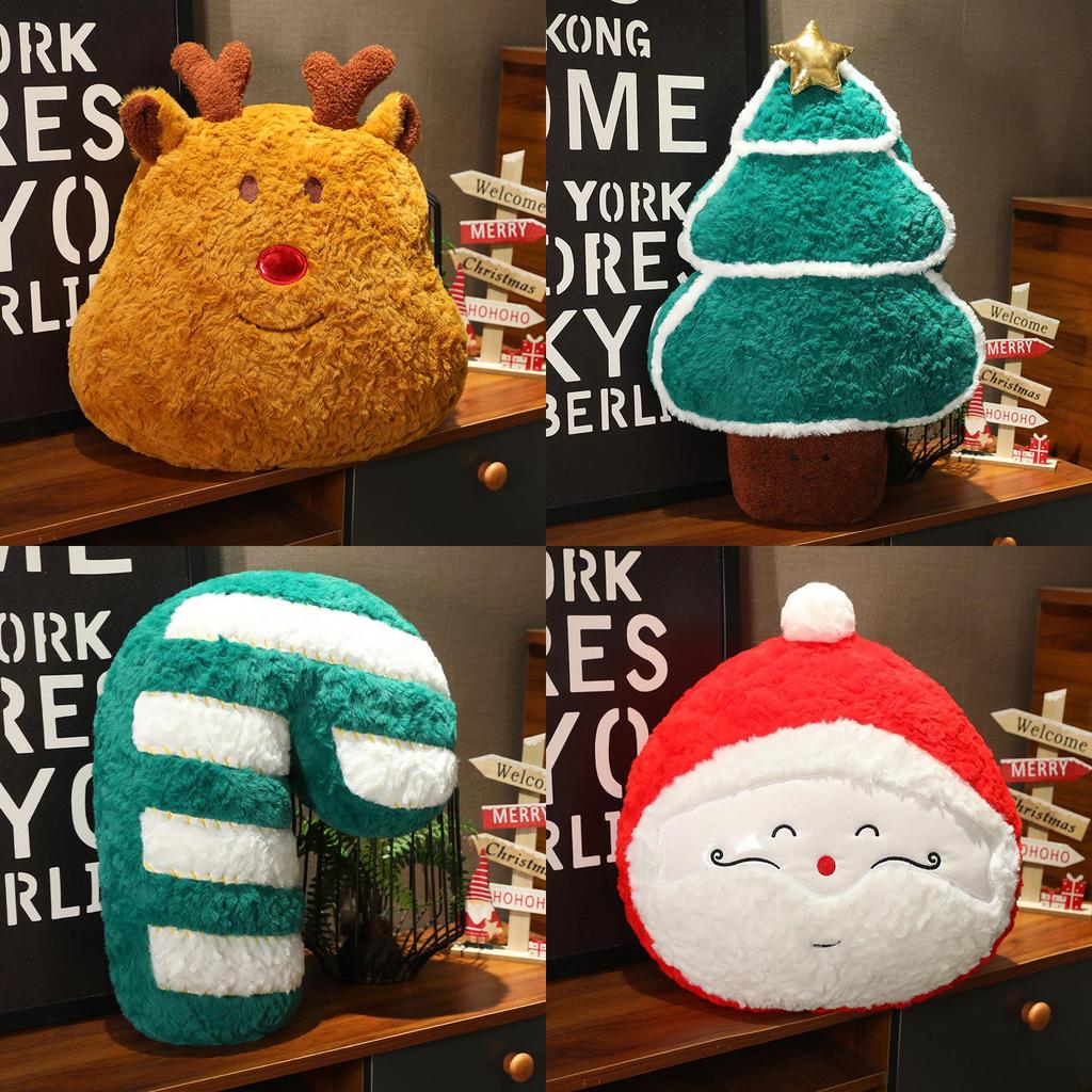 Cozy Christmas Tree Decorative Plush Pillow For Festive Sofa And Window Display