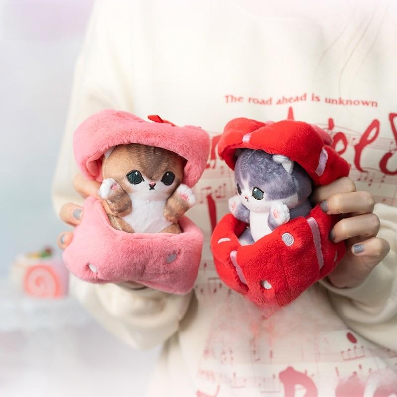 Square Mofusand Love Gift Box For Cats Soft Animal Plush For Kids Ornament Room