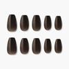 MUZMAK Reusable Nail Tips Earl Grey Coffin