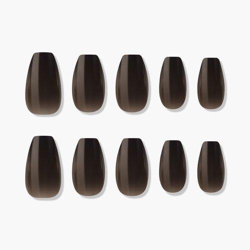 MUZMAK Reusable Nail Tips Earl Grey Coffin