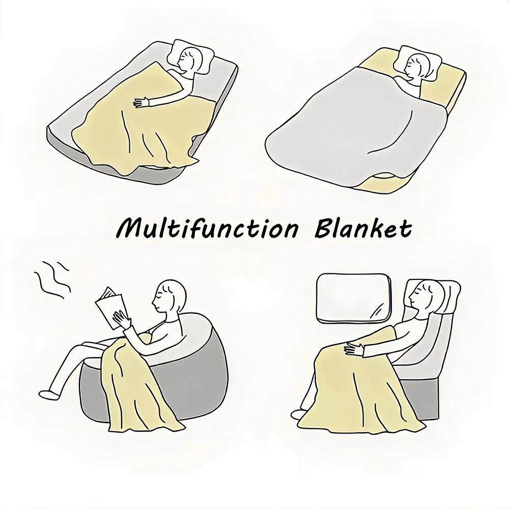 Stylish And Comfortable Blanket for Camping Adventures, Perfect for Adding a Cozy Touch to Your Living Room