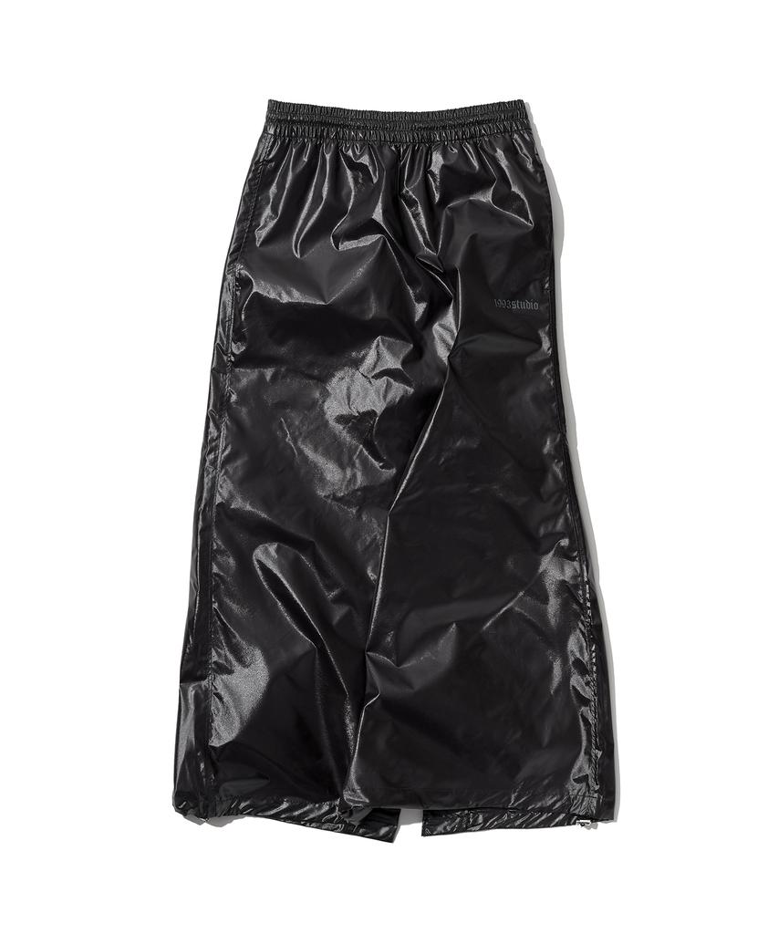 1993 Studio Glossy String Long Skirt_Black