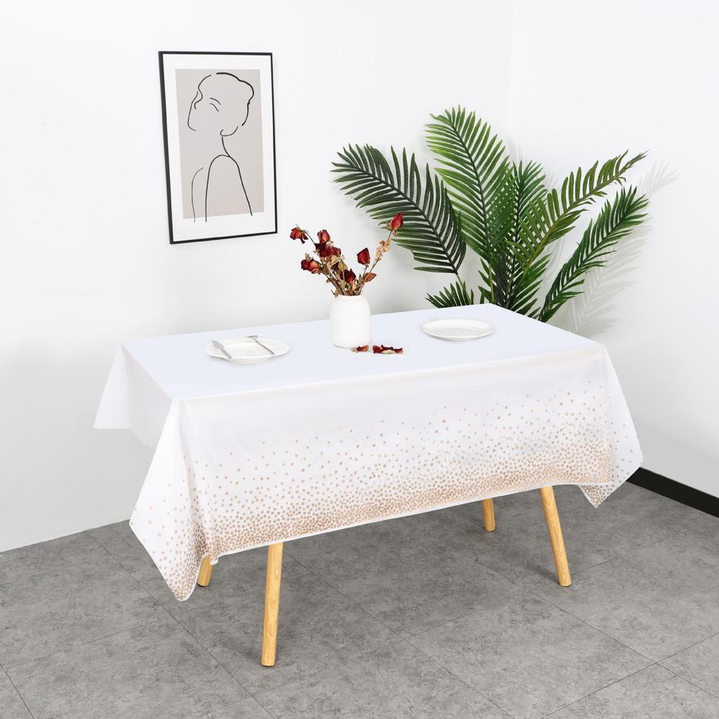 Polka Dot Disposable PEVA Plastic Party Tablecloth