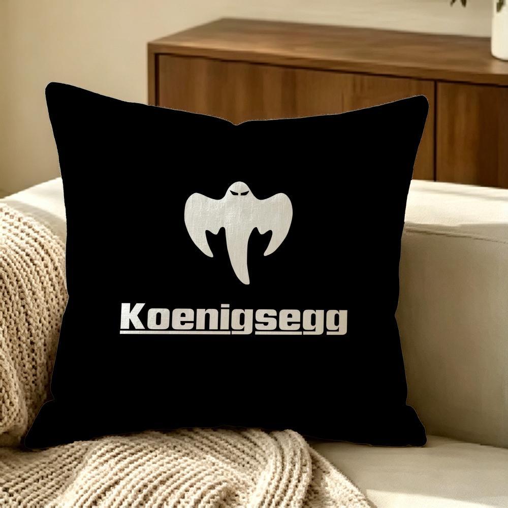 Brand Koenigsegg Cushion Cover Pillow Cover Nordic Minimalist Throw Doublesided Print Cushion Case For Sofa Bedroom Decor