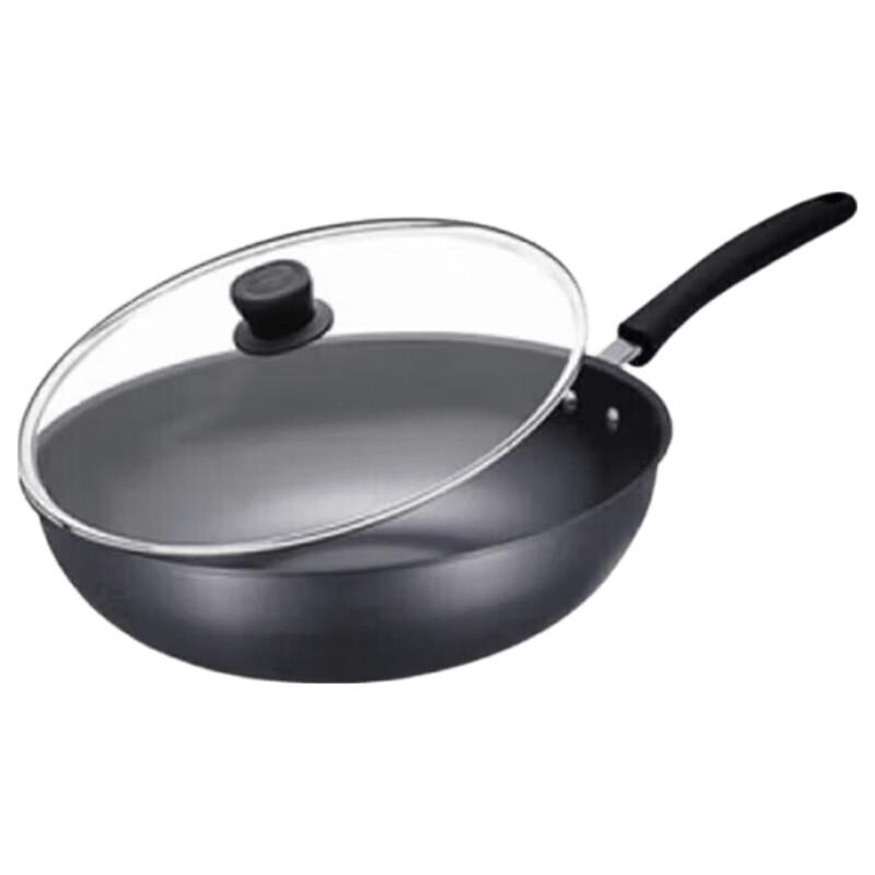 Supor True Non-Rust Iron Wok with Lid