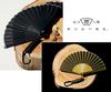 Shoroku Folding Fan Day Gift Stylish Summer Fan with Carabiner Beige Outdoor Craft Bag Included Perfect for Camping Summer Fan Convenient for Men