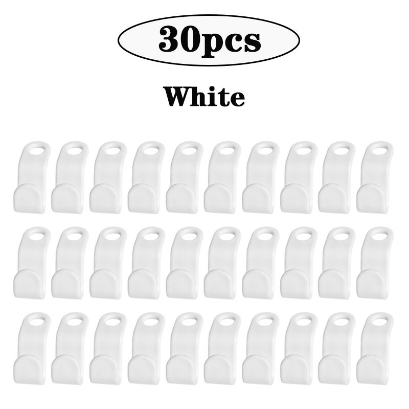 30/60pcs Clothes Hangers Connector Hooks Cascading Hooks Bedroom Closets Space Saving Connection Hooks Clothes Organizer Hangers