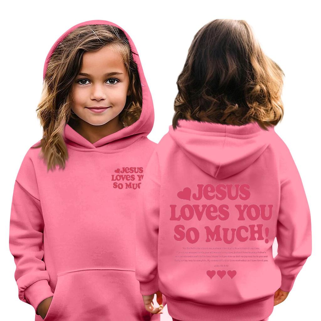 Kinder Hoodie Jungen und Mädchen Mode bedruckt Langarm Kapuzentasche Hoodie