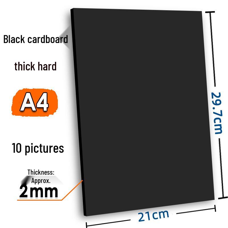 Handmade Children’s Cards: Thick White Cardstock with 4 Gray Colored Cards and Kraft Backing