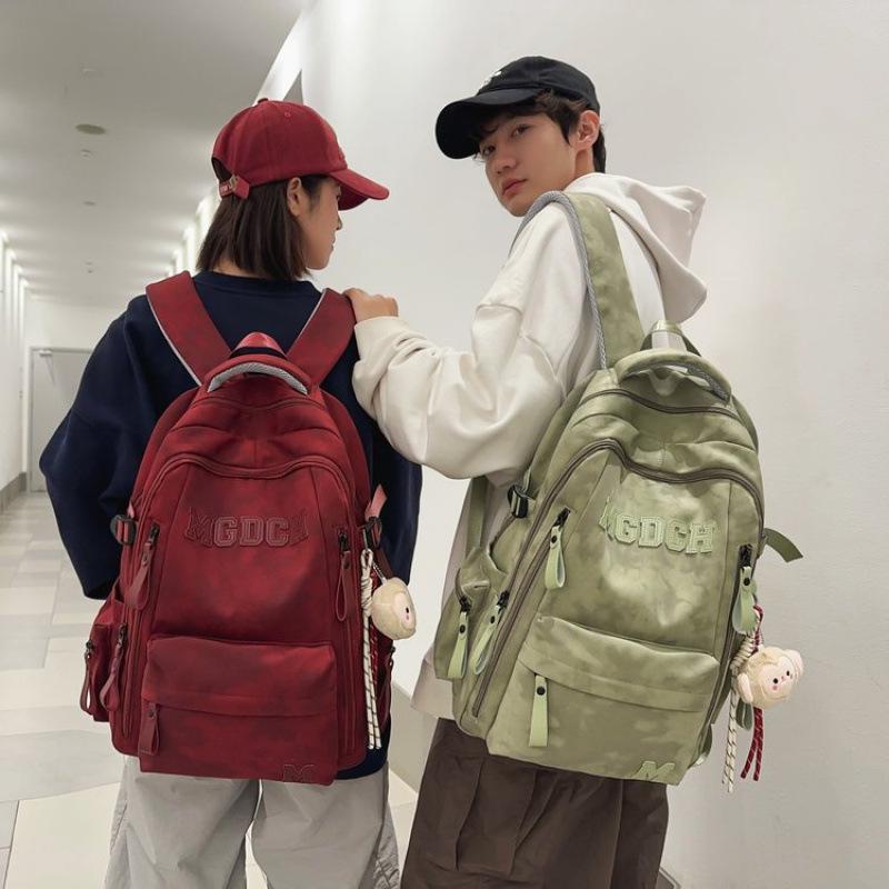 Lightweight, Ergonomic School Backpack for Male and Female Teens, Featuring Large Capacity, New Style, Double Shoulder Straps, and Back Protection.