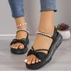 Platform Sandals Fashion Wedge Sandalias Sexy Summer Sport Sandales Heels Shoes Party Casual Zapatos Mujer Ladies Flat Sandalias