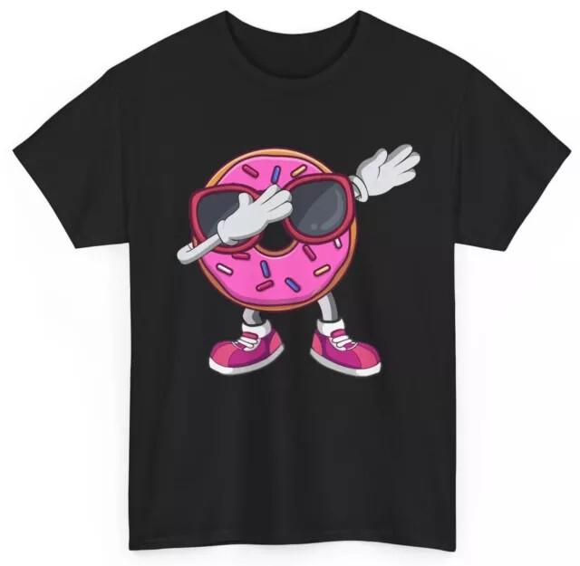 Donut Shirt Dabbing Donut Sunglasses Sweet Food Donuts Lovers Cute Shirt Unisex T-Shirt XXXXL