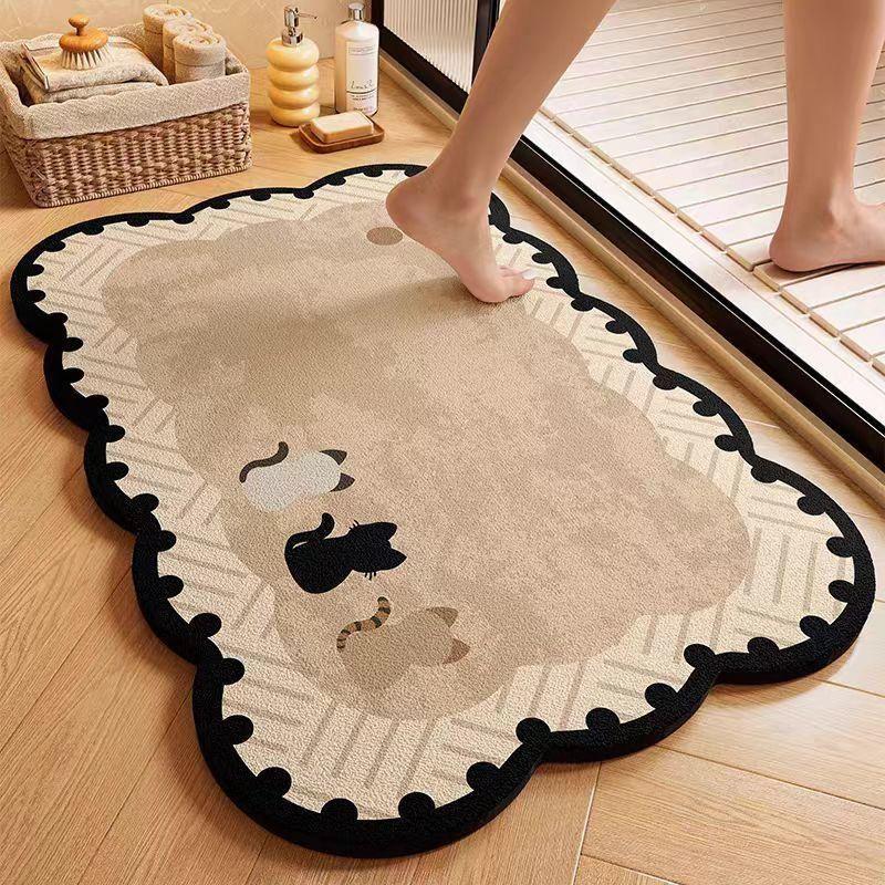 Diatom Mud Absorbent Non-slip Bathroom Foot Mat
