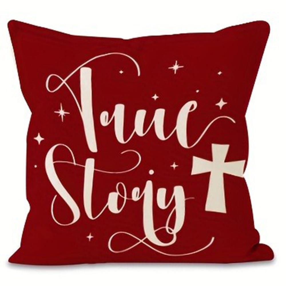 

Christmas decoration pillowcase Merry Christmas New Year gift home room soft and comfortable pillow cover Sofa cushion cover 40x40cm
