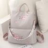 Trendy 2025 Large-Capacity Women's Embroidered Shoulder Bag and Backpack