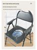 Portable Foldable Commode Chair: Non-Slip, High Load Capacity for Elderly and Pregnant Women