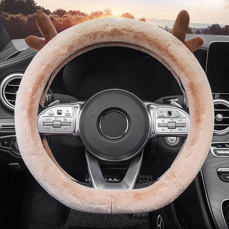 Cute Plush Steering Wheel Cover for All Seasons - Fits Mercedes Benz