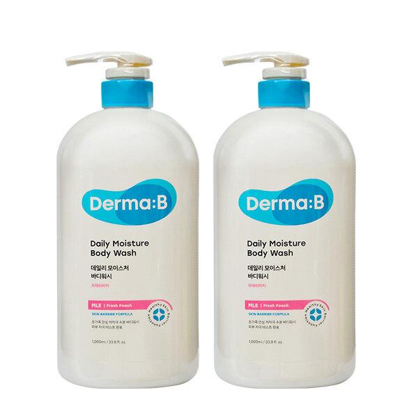 

Derma B Daily Moisture Body Wash Fresh Peach Scent 1000ml x 2