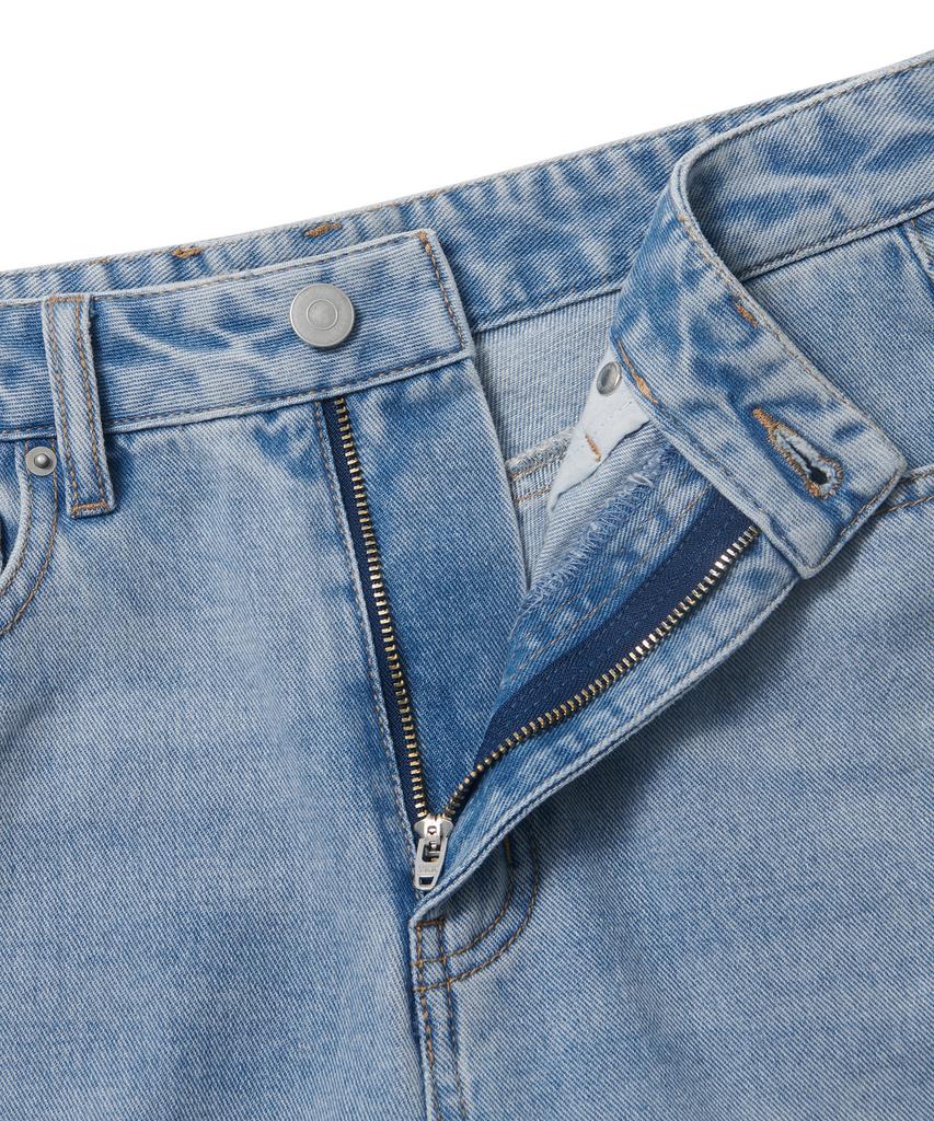 Musinsa Standard Woman Women'S Denim Mini Skirt [Light Indigo]