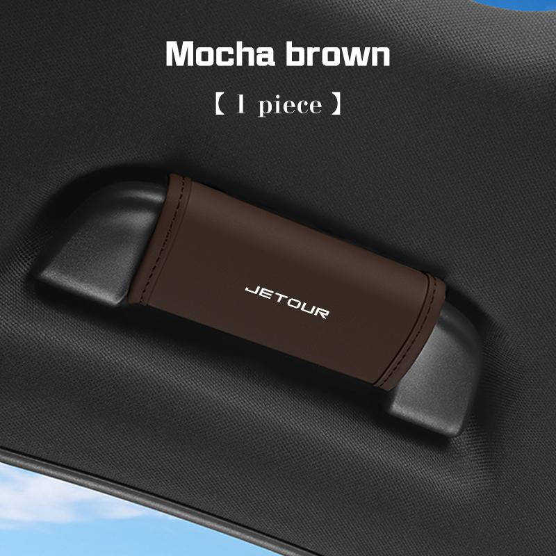 For Chery Jetour X70 X70SM X90 X95 DASHING i-DM T2 T3 Leather Car Roof Handle Protective Cover Auto Roof Armrest Cover Accessori