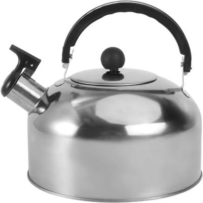 3L Stainless Steel Teapot Whistling Tea Kettle with Ergonomic Handle Lightweight Kettle for Hiking Cooking Camping Trips Outdoor