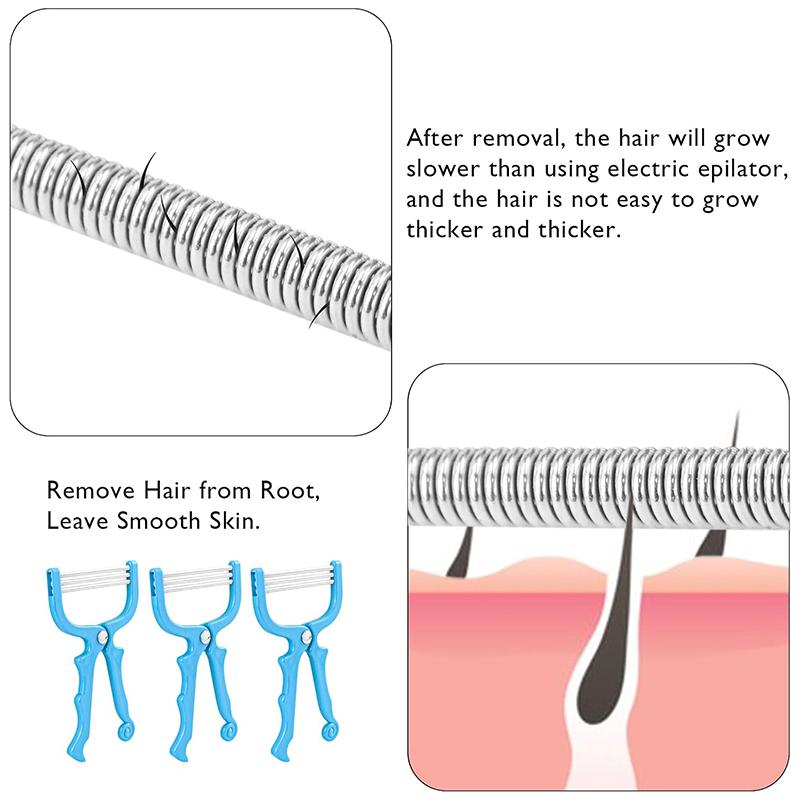 High-Quality Handheld Facial Hair Remover Manual Removal Epilator Beauty Shaving Threading Tool For Women Adults Beauty Epilator