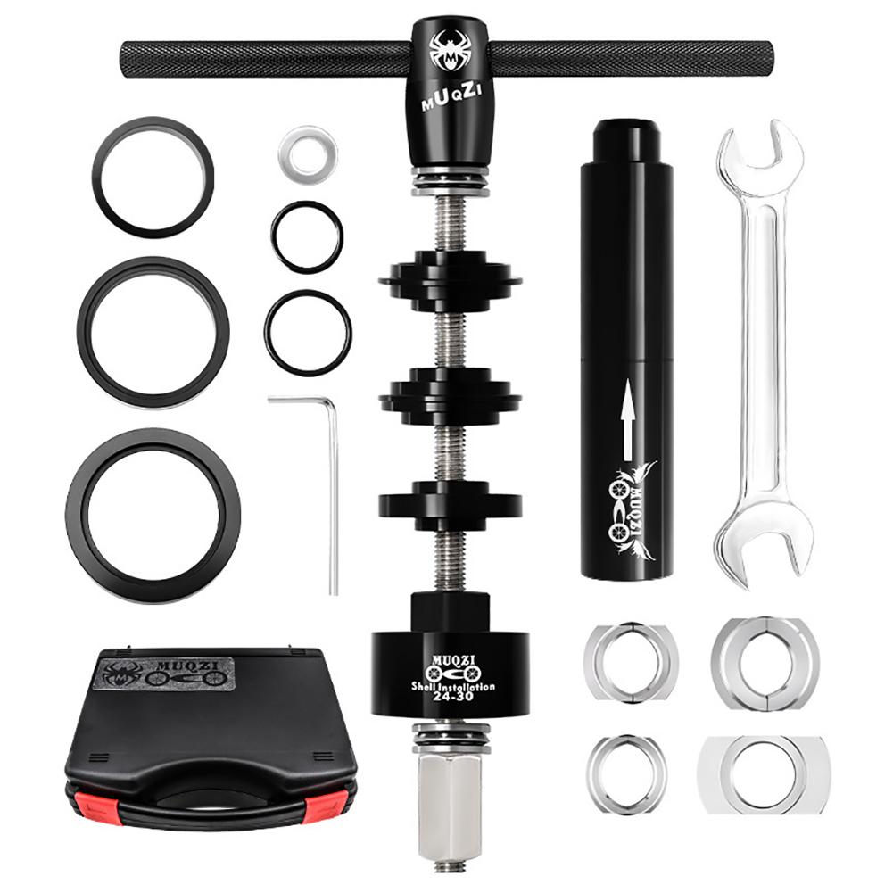 Bike Bottom Bracket Bearing Install Removal Tools Mountain Road Bike Press-in Tool Bb86/30/92/pf30 black #1