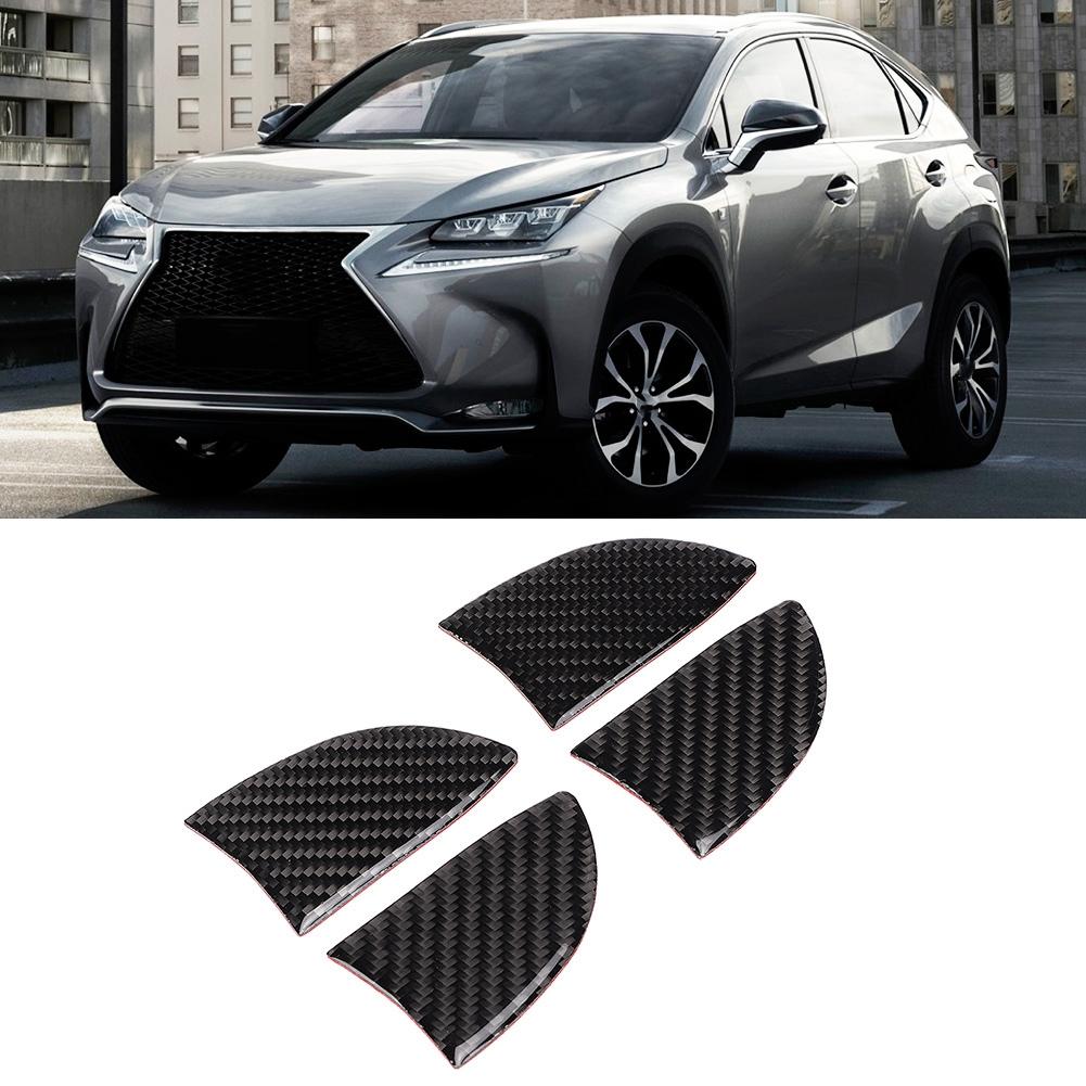 4pcs Door Inner Bowl Carbon Fiber Interior Trim Fit for Lexus NX 200 200t 300h 14 19