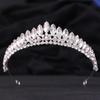 Japanese & Korean Style Bridal Rhinestone Crown Headpiece for Weddings, Evening Dresses & Children's Birthdays