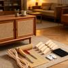 14 Piece Rattan Repair Set with Natural Rattan Sheet, Repair Parts and Hand Tool for Chair Reweaving, Seat Repair Supply