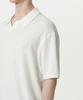 Musinsa Standard Boucle Slit Neck Knitted Polo Shirt [Ivory]
