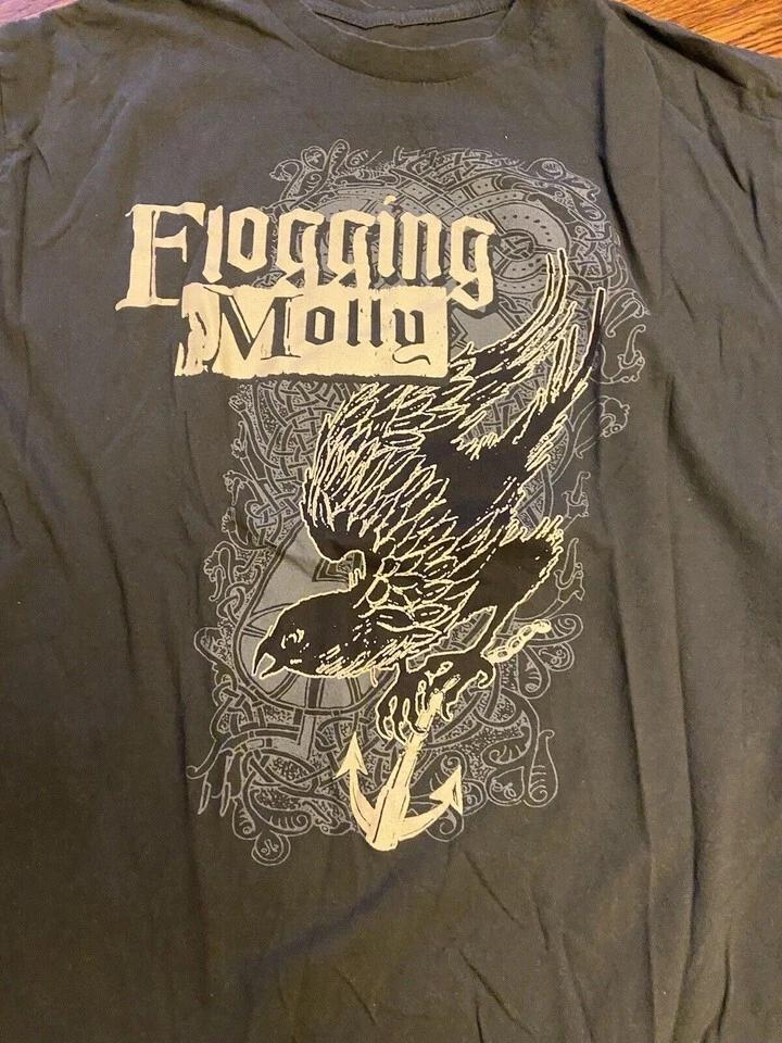 Flogging Molly Графическая футболка для взрослых унисекс с изображением группы, Тур, Полный размер UU965 S