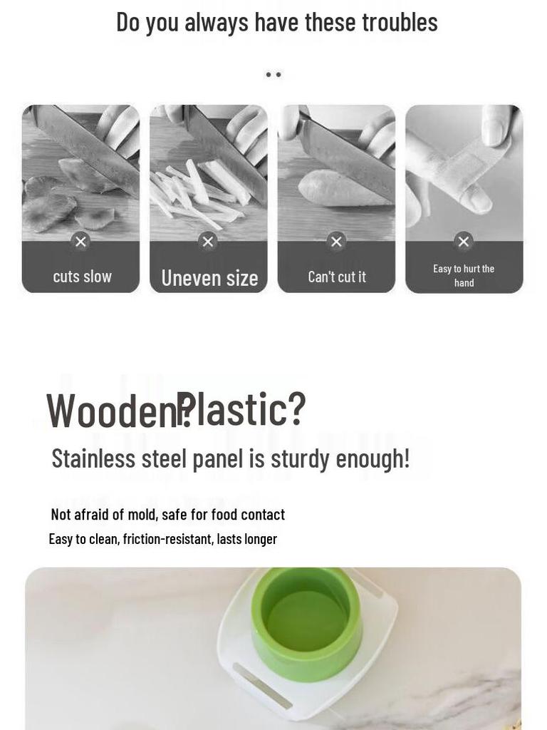 Multifunctional Vegetable and Potato Slicer, Shredder, and Julienne Grater with Kitchen Inserts