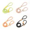 All-in-one Design Dog Leash Collar Set for Small Medium Dogs, Durable Braided Rope Slip Lead Pet Training Leash