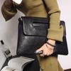 Zipper PU Leather Envelope Handbag Pure Color Handheld Evening Banquet Bag  Shopping