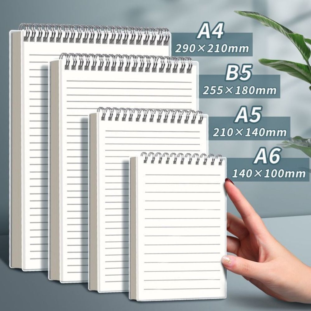 Grids/Blank/Horizontal Line Spiral Notepad Flip Over Design Memo Pad  School Office Supplies