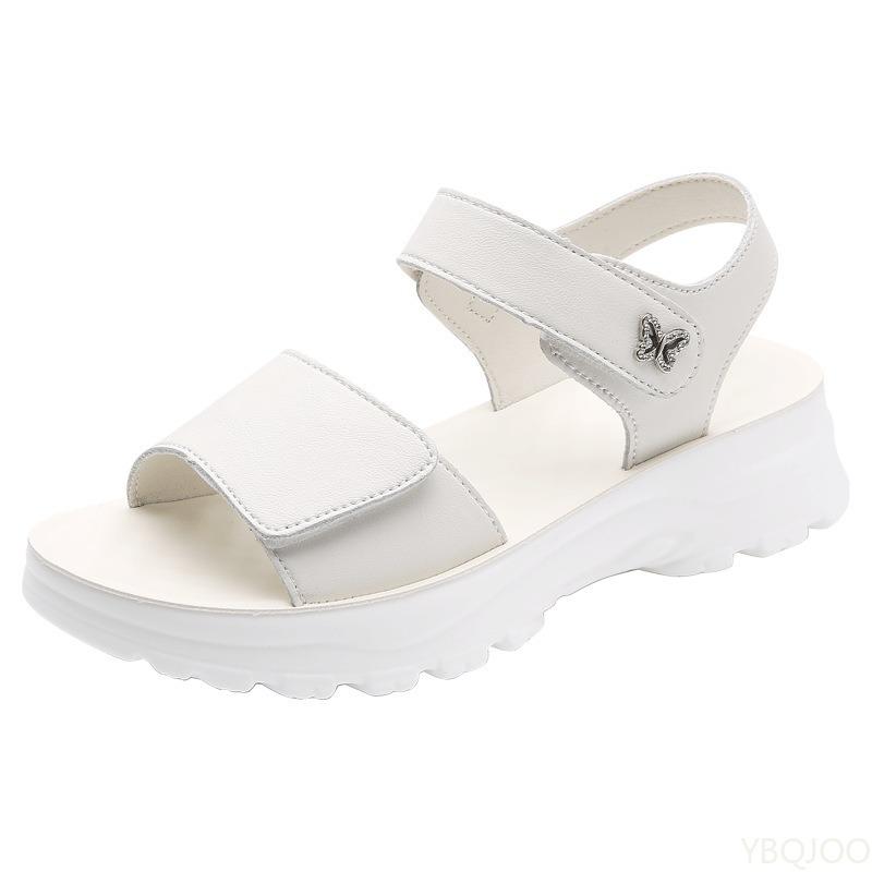 2026 New summer Women's Outdoors fashionable trend anti-slip wear-resistant shoes leisure comfortable soled high-heeled sandals
