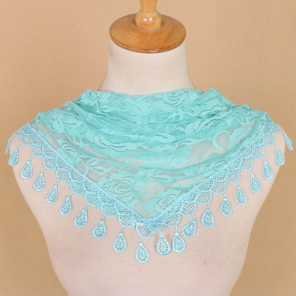 Any Occasion Scarf Fashionable Neckerchief Hollow Rose Scarf Lace Scarf