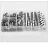 304 Stainless Steel Hose Clamp Set, 100 PCS