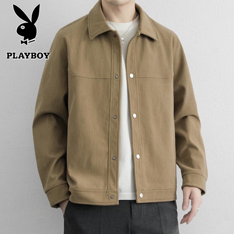 Playboy Men's American Retro Loose Fit Casual Jacket