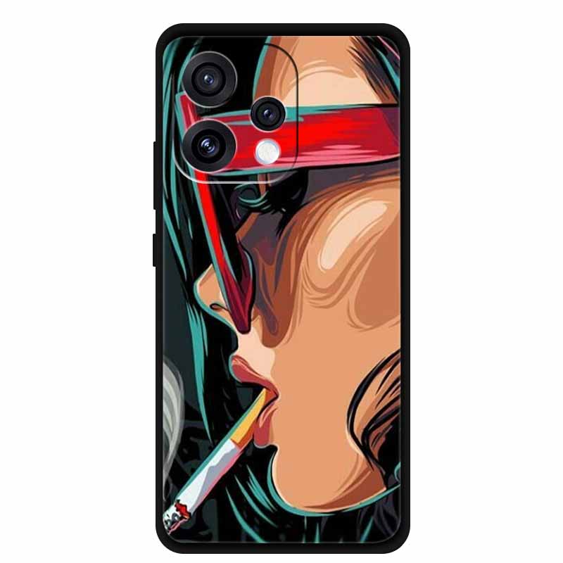 

Для Oppo Reno 15 15c Чохол Свіжа Квітка М який Силікон ТПУ Чохли для Телефону для Reno15 Reno15C Ударостійкий Крутий Вовк Тварини Захисний For Reno 15C