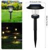 Lumini solare de exterior Lămpi noi de grădină alimentate Calea peisajului impermeabilă pentru curte, curte, iarbă, curte, iluminat decorativ cu LED