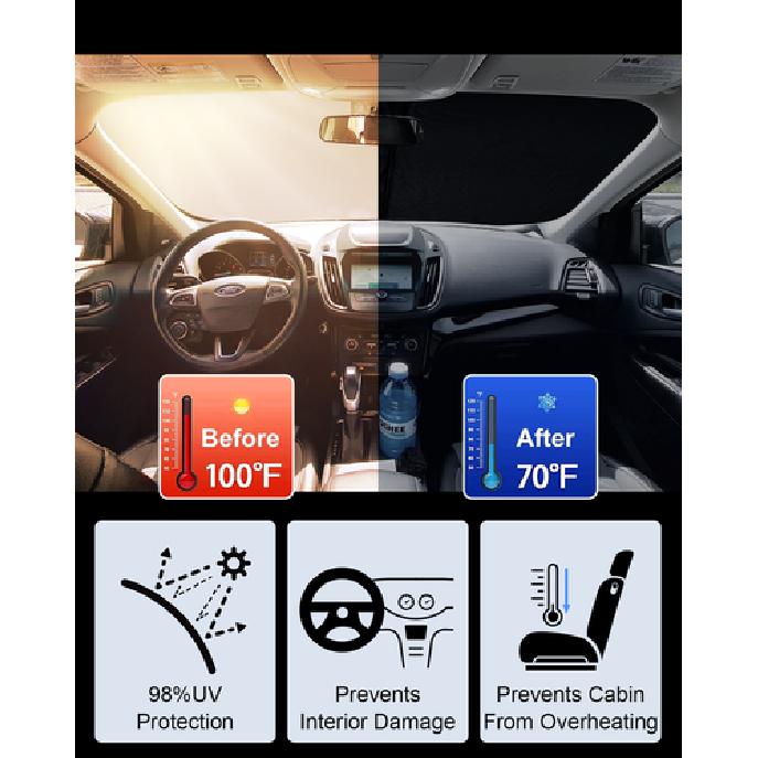 For 2013- Ford Escape Front Windshield Sun Shade