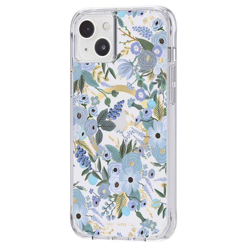 Rifle Paper Clear Magsafe - Etui Iphone 14 Plus (Garden Party Blue)